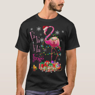 Fa La La La mingo Flamingo for Christmas Xmas T-Shirt