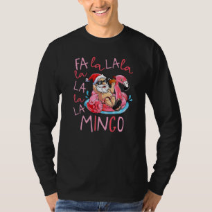 Fa La La La Mingo Flamingo Matching Christmas T-Shirt