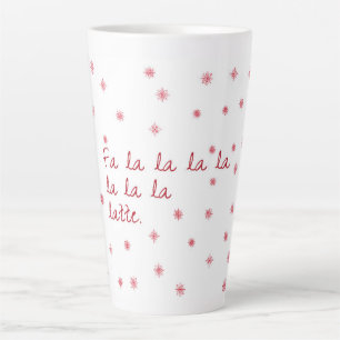 Fa la la latte mug