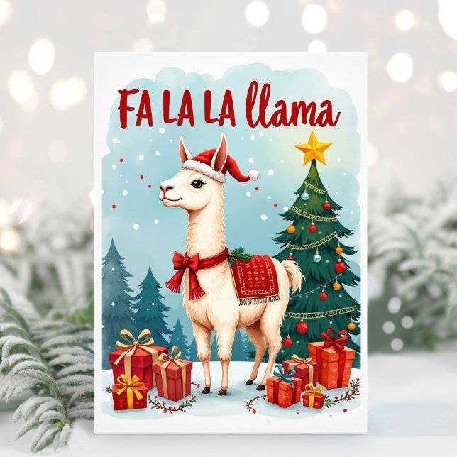 Fa La La Llama Christmas Card (Creator Uploaded)
