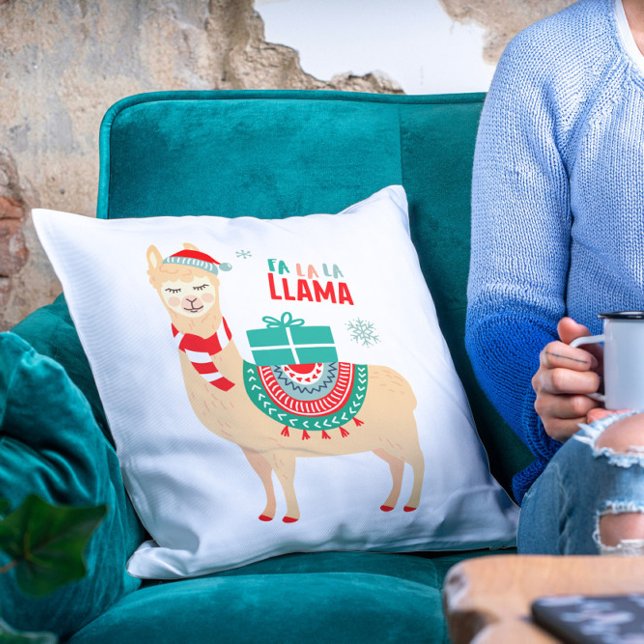 Fa La La Llama | Christmas Cushion (Creator Uploaded)
