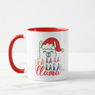 Fa La La Llama Christmas Mug