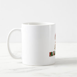 Fa La La Llama Christmas Typography Art Coffee Mug