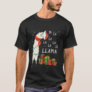 Fa La La Llama Christmas Women Men Kids Costume T-Shirt