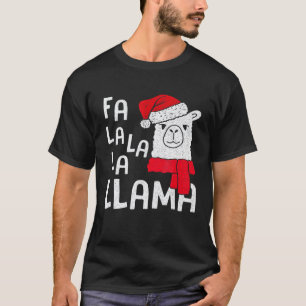 Fa La La Llama Cute Christmas Women Kids T-Shirt