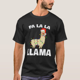 fa la la llama festive Christmas T-Shirt