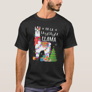 Fa La La Llama For Women Men Kids Cute Llama Chri T-Shirt