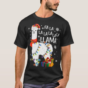 Fa La La Llama Funny Christmas Christmas Lllama L T-Shirt