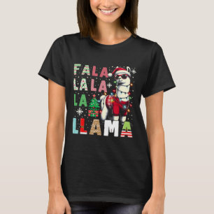 Fa La La Llama Funny Llama Christmas Animal Lover T-Shirt