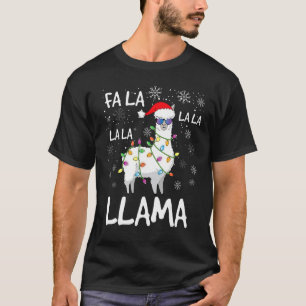 Fa La La Llama Women Men Kids Llama Christmas T-Shirt