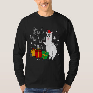 Fa La La Llama X Mas Boxes Snowflake  Christmas T-Shirt