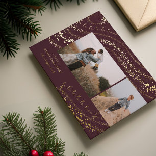 Fa La La Magical Gold Christmas Carol Two Photo