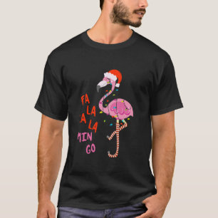 Fa La La Mingo Flamingo Christmas Tropical Xmas Tr T-Shirt
