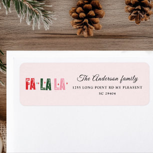 Fa La La Personalised Family Christmas 