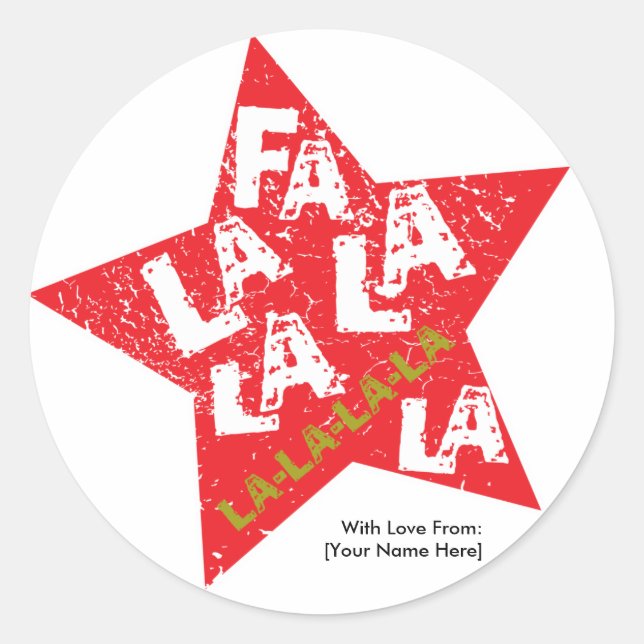 Fa La La Star Studded Label (Front)