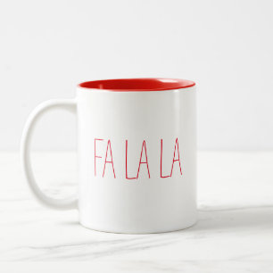 Fa La La Two-Tone Coffee Mug