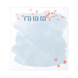 Fa La La Winter Piggie Notepad