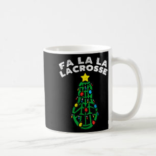 Fa La Lacrosse Funny Christmas Lax Player Goalie T Coffee Mug