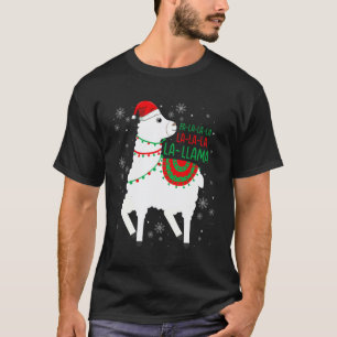 FA La Llama Christmas for Kids Women Funny Xmas Pa T-Shirt