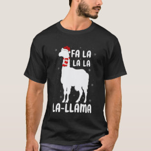 FA La Llama Design for Kids Women Christmas Xmas A T-Shirt