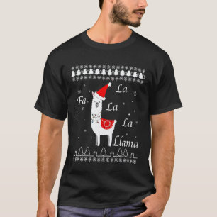 Fa La Llama Falalala Llama Christmas T-Shirt