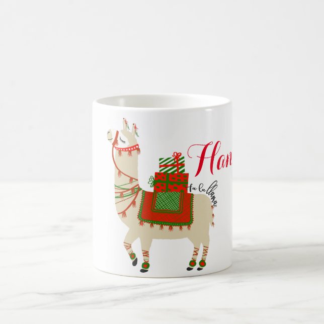Fa La Llama Personnalised Coffee Mug (Center)