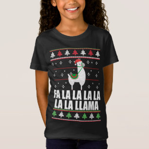 FA LA LLAMA Ugly Christmas Sweater Design Xmas Gif