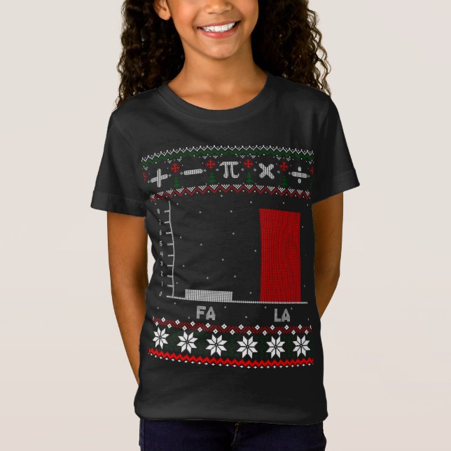 Fa La Mathematics Graph Christmas Ugly Sweater (Front)