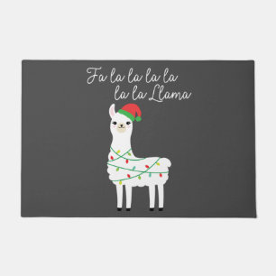 Fa Lalalalalala Llama Funny Christmas Men Women Doormat
