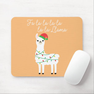 Fa Lalalalalala Llama Funny Christmas Men Women Mouse Pad