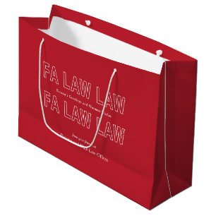 Fa Law Law Funny Lawyer Joke Christmas Large Gift Bag