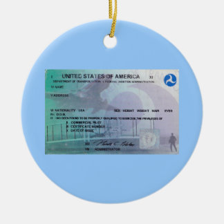 FAA Pilot Ceramic Tree Decoration
