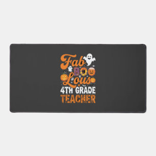 Fab-BOO-Lous 4th Grade Teacher Halloween Desk Mat