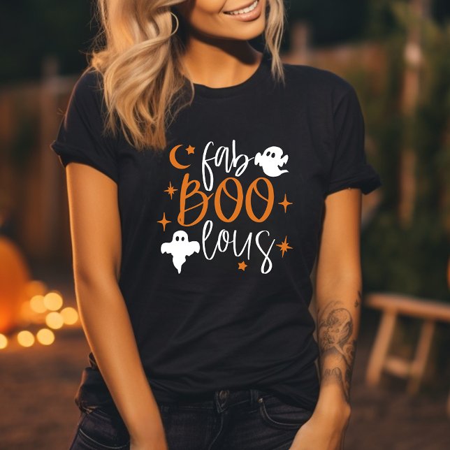 fab Boo lous Funny Ghost Womens Halloween T-Shirt (Creator Uploaded)
