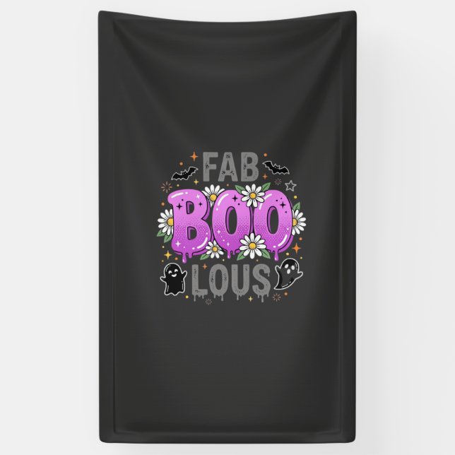 Fab Boo Lous Halloween Ghost Design_1 Banner (Vertical)