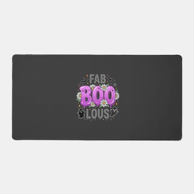 Fab Boo Lous Halloween Ghost Design_1 Desk Mat (Front)