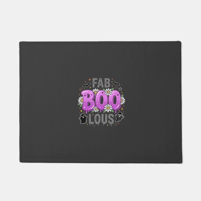 Fab Boo Lous Halloween Ghost Design_1 Doormat (Front)