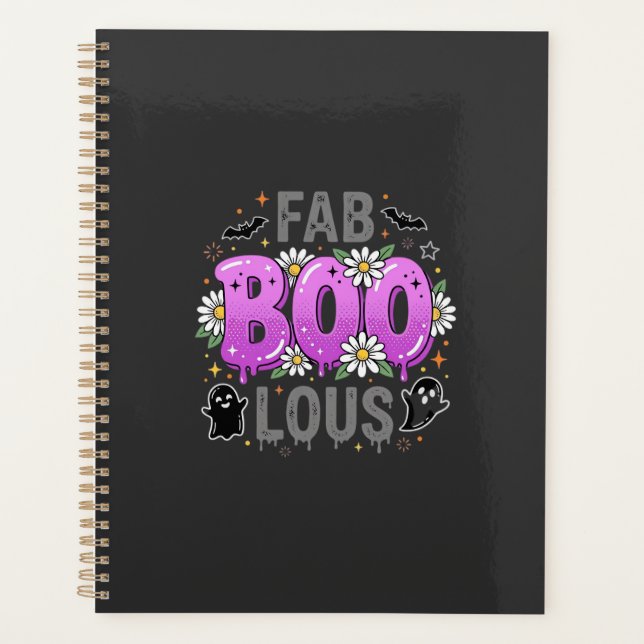 Fab Boo Lous Halloween Ghost Design_1 Planner (Front)
