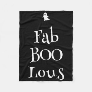 Fab Boo Lous Halloween Ghost Fleece Blanket