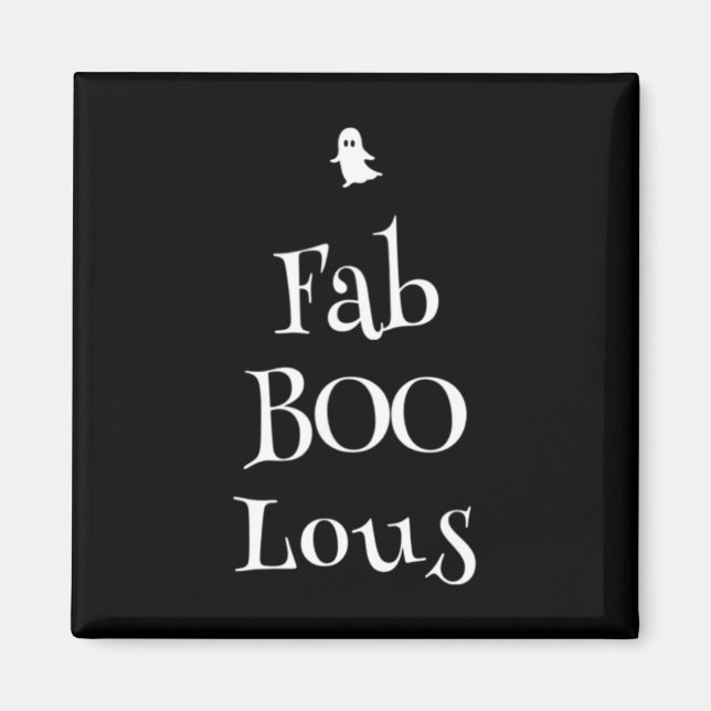 Fab Boo Lous Halloween Ghost  Magnet (Front)
