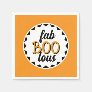 Fab Boo Lous Halloween Party Design Napkin
