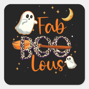 Fab boo lous - Halloween Square Sticker