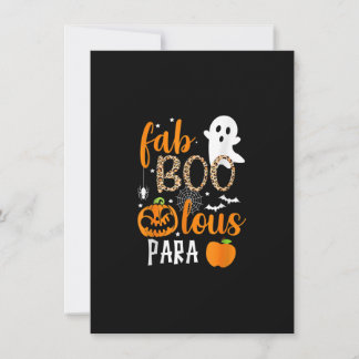 Fab Boo Lous Para Funny Halloween Teaching Invitation