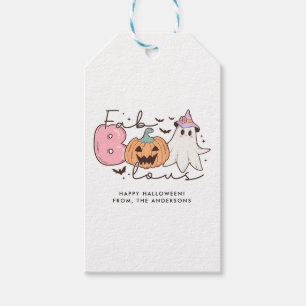 Fab-boo-lous Retro Groovy Halloween Gift Tags