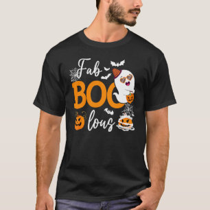 Fab Boo Lous Spooky Season Halloween Ghoul Ghost T-Shirt