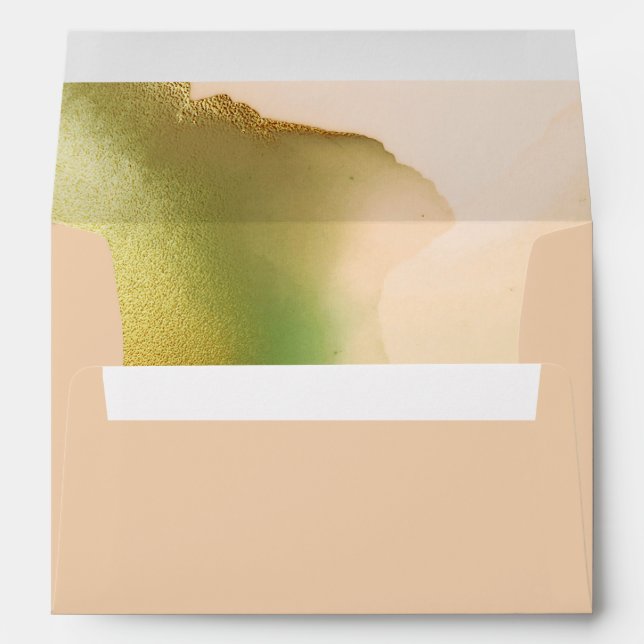 Fab Chartreuse 🤵 Bold & Stylish Budget Wedding Envelope (Back (Bottom))