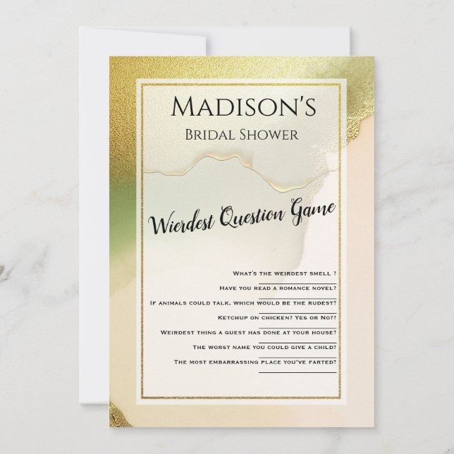 Fab Chartreuse 🤵 Bold & Stylish Budget Wedding Invitation (Back)