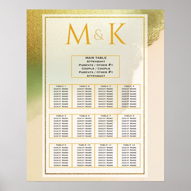 Fab Chartreuse 🤵 Bold & Stylish Budget Wedding Poster (Front)