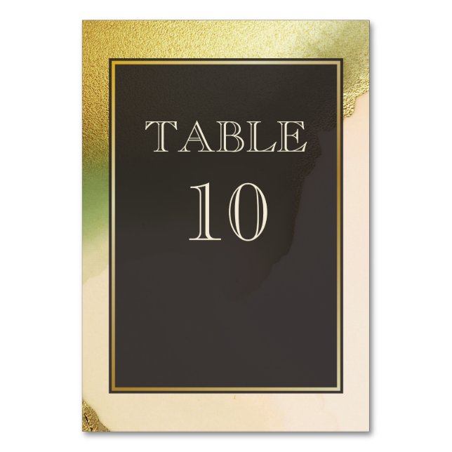 Fab Chartreuse 🤵 Bold & Stylish Budget Wedding Table Number (Front)