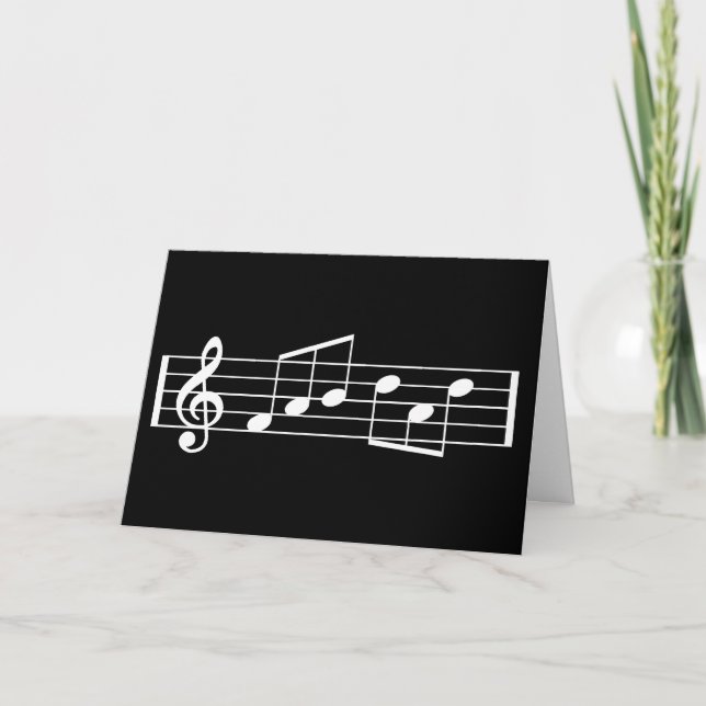 Fab Dad Music Note Birthday Card Treble Clef (Front)